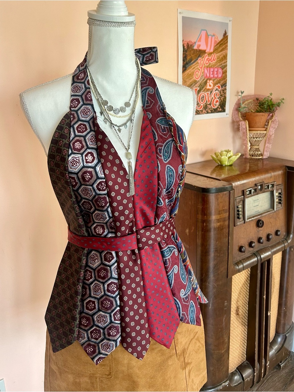 Upcycled Tie Top